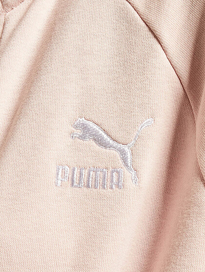 Puma Damen Übergangsjacke High-Neck mit Zipper und 2-Pockets rosa weiss