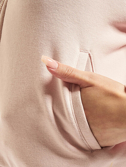 Puma Damen Übergangsjacke High-Neck mit Zipper und 2-Pockets rosa weiss