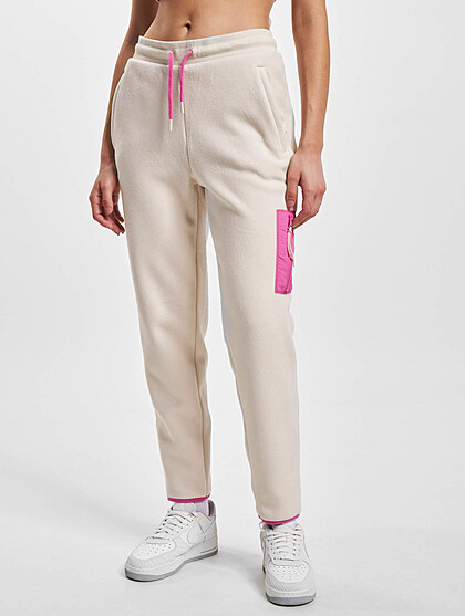 Tommy Jeans Damen Sweatpants Jogginghose mit Zip-Pocket und Tunnelzug beige rosa