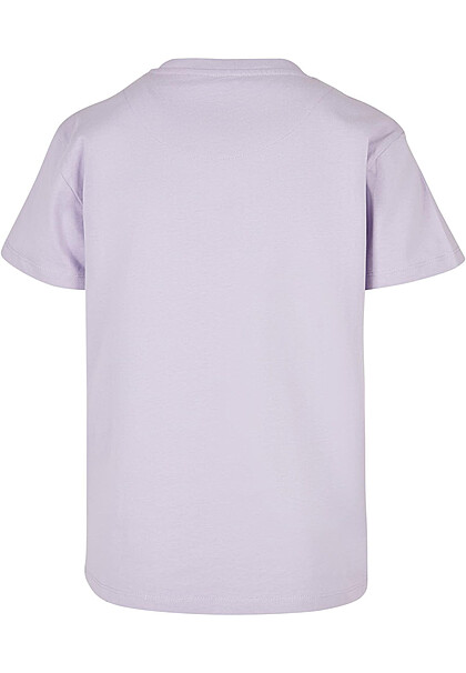 Karl Kani Damen Classic T-Shirt mit Rundhals und Logo-Stitching lila
