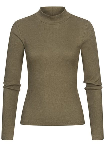 ONLY Dames 2-Pack Basic Sweater met col zwart en groen