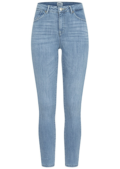 ONLY Dames NOOS Skinny Fit Jeans met push up en 5-pockets helderblauw