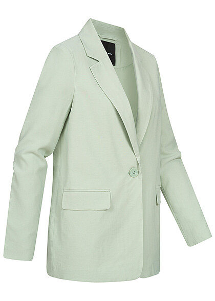 Vero Moda Damen NOOS Blazer mit Knopfverschluss und 2-Pockets silt grün