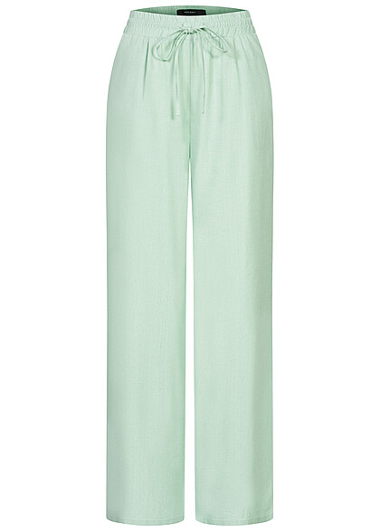 Vero Moda Dames NOOS Viscose Broek met elastische tailleband en trekkoord groen