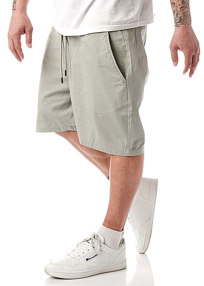 ONLY & SONS Herren Shorts mit Gummibund und Tunnelzug 3-Pockets wrought iron grau