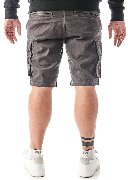 ONLY & SONS Herren Cargo Shorts mit 6-Pockets pinstripe dunkel grau