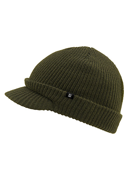 Brandit Heren US Shield Cap Gebreide Muts olive groen