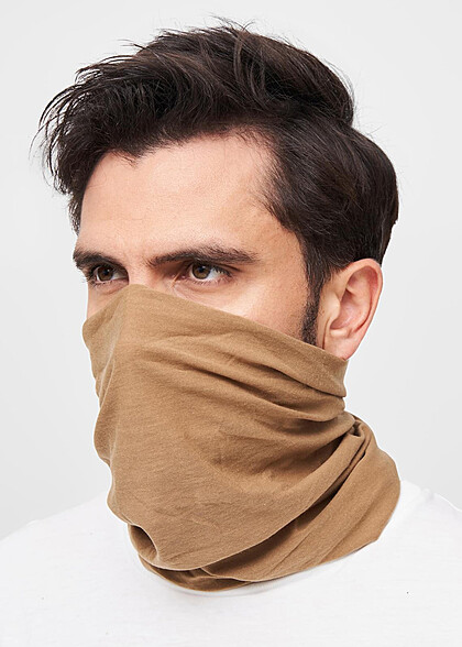 Brandit Multifunctioneel Fleece Sjaaltje Headgear camel bruin
