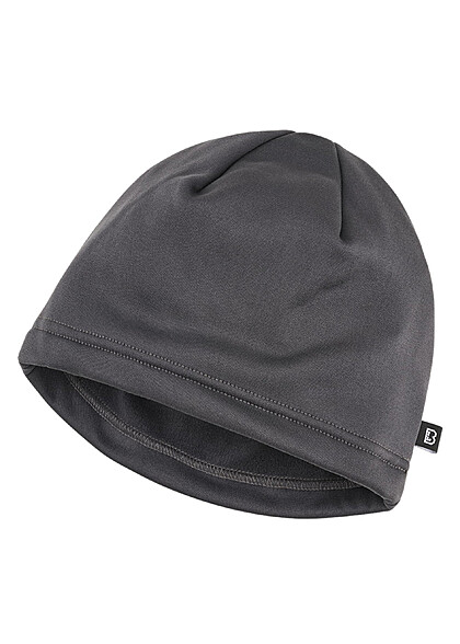 Brandit Fleece Cap Muts anthraciet donker grijs