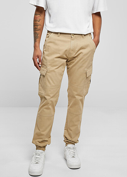 Urban Classics Herren Hose Cargo-Jogginghose mit 6-Pockets schwarz