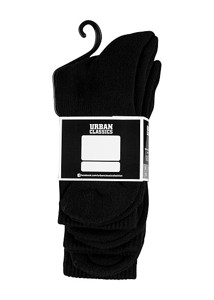 Urban Classics Basic Sport Socken im 3er Pack schwarz
