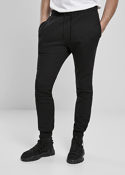 Urban Classics Heren Basic Organische Joggingbroek met Trekkoord zwart