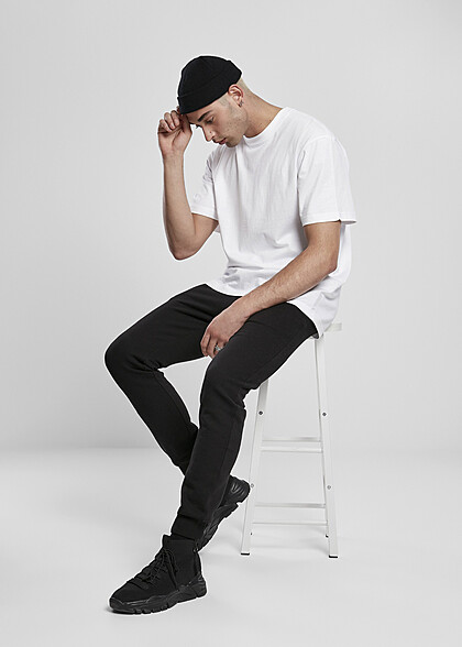 Urban Classics Heren Basic Organische Joggingbroek met Trekkoord zwart