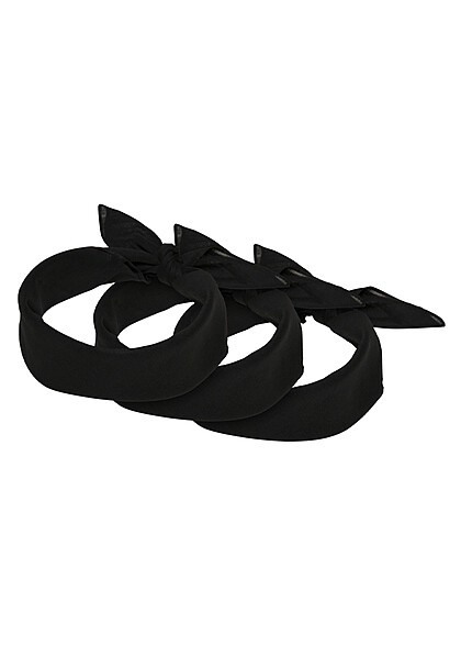Urban Classics 3-pack Bandana zwart