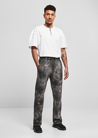 Urban Classics Heren Broek Joggingbroek met 2 Zakken en Elastische Tailleband donkergrijs