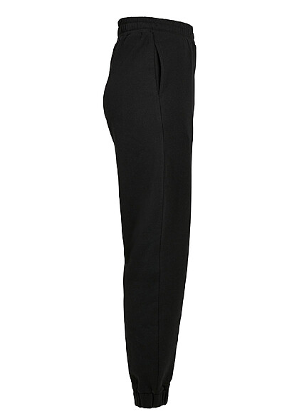 Urban Classics Dames Organische High Waist Joggingbroek met 2 Zakken zwart