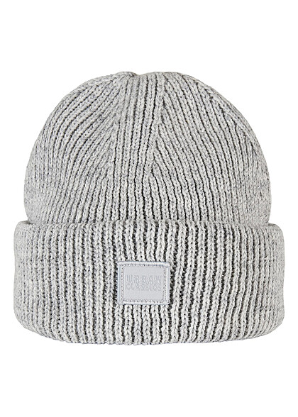 Urban Classics Strickmütze Woll-Beanie heather grau