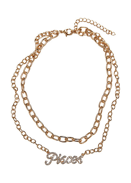 Urban Classics Diamond Zodiac Kette Pisces gold