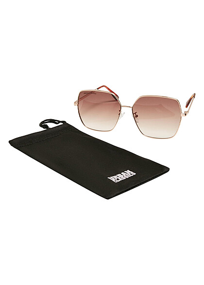 Urban Classics Sonnenbrille Indiana mit UV400 Schutz gold braun