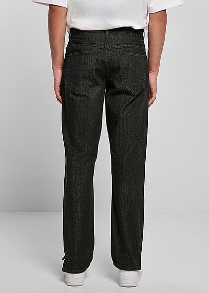 Urban Classics Herren Jeans Hose mit 5-Pockets schwarz