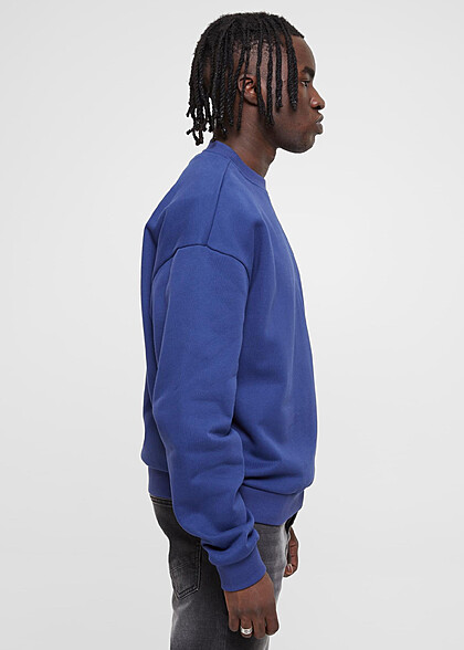 Urban Classics Herren Basic Ultra Heavy Sweater Pullover space blau