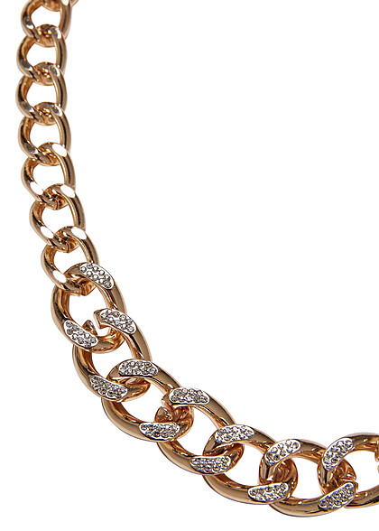 Urban Classics Comet Crystal Halskette gold