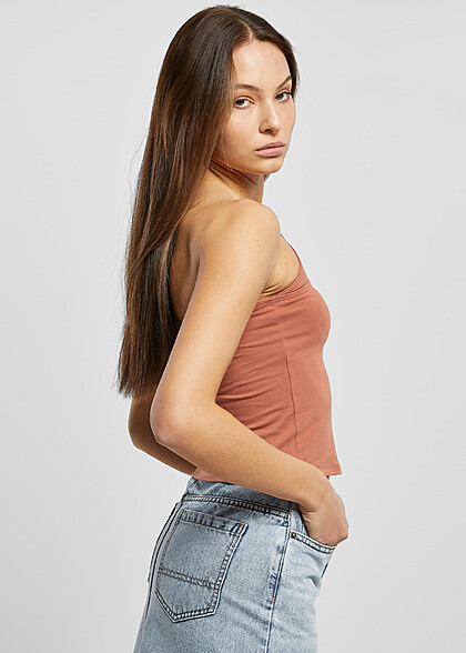 Urban Classics Damen One Strap Top terracotta dunkel orange