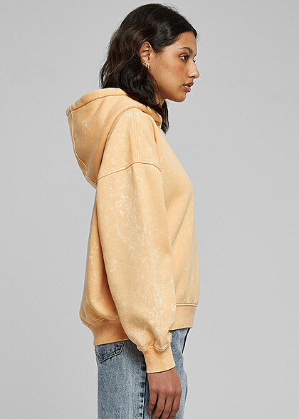 Urban Classics Damen Oversized Towel Hoodie im Washed-Look pale orange