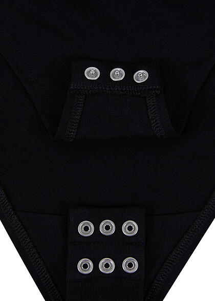 Urban Classics Damen Stretch Jersey Longsleeve Body schwarz