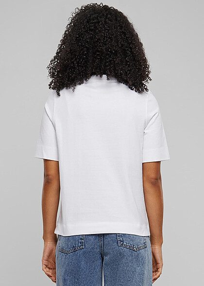 Urban Classics Damen 2-Pack Classy T-Shirt mit Rundhals weiss