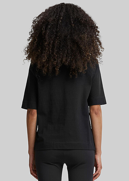 Urban Classics Damen 2-Pack Classy T-Shirt mit Rundhals schwarz