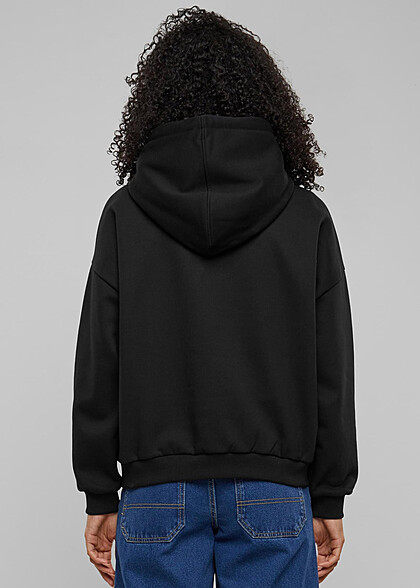Urban Classics Damen Oversized Ultra Heavy Hoodíe mit Kängurutasche schwarz