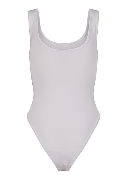 Urban Classics Damen Organic Tank Top Body mit Rundhals weiss