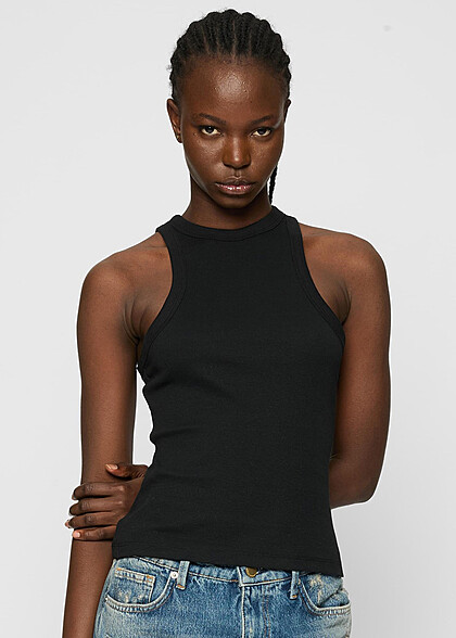 Urban Classics Damen 2er Pack Racer Back Tank Top schwarz