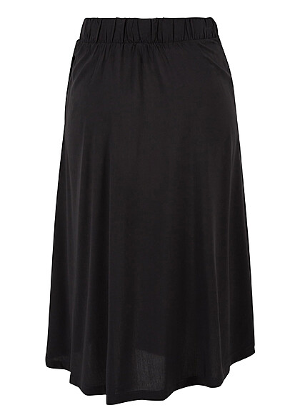 Urban Classics Damen Viskose Rock mit Gummibund und 2-Pockets schwarz