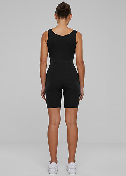 Urban Classics Damen Organic Stretch Jersey Jumpsuit schwarz