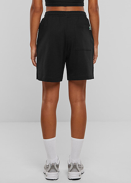 Urban Classics Damen Organic Terry Bermuda Shorts mit 3-Pockets schwarz
