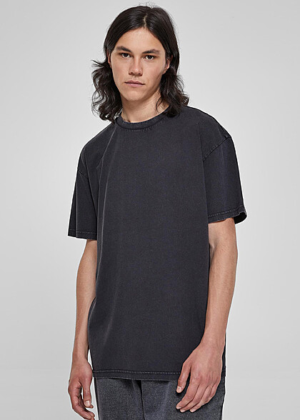 Urban Classics Herren Heavy Oversized T-Shirt mit Rundhals schwarz