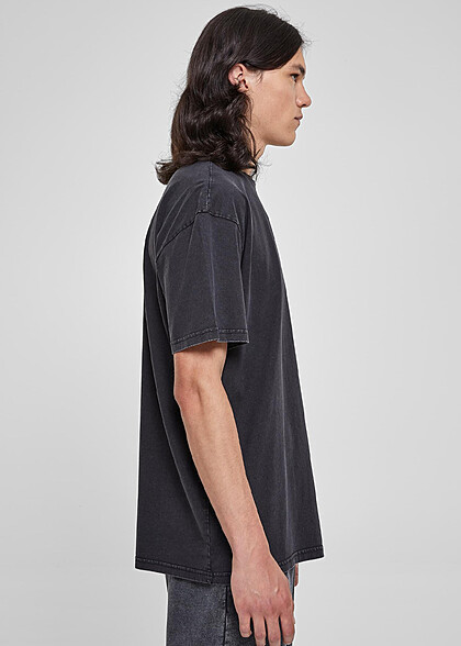 Urban Classics Herren Heavy Oversized T-Shirt mit Rundhals schwarz