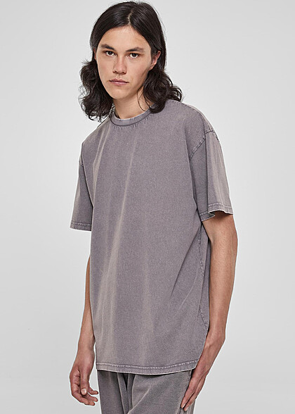 Urban Classics Herren Heavy Oversized T-Shirt mit Rundhals asphalt grau