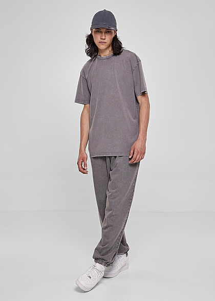 Urban Classics Herren Heavy Oversized T-Shirt mit Rundhals asphalt grau