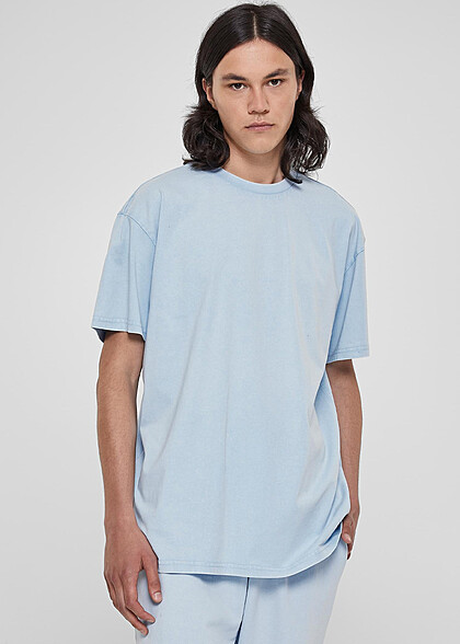 Urban Classics Herren Heavy Oversized T-Shirt mit Rundhals baltic hell blau