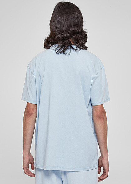 Urban Classics Herren Heavy Oversized T-Shirt mit Rundhals baltic hell blau