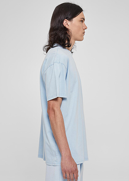 Urban Classics Herren Heavy Oversized T-Shirt mit Rundhals baltic hell blau