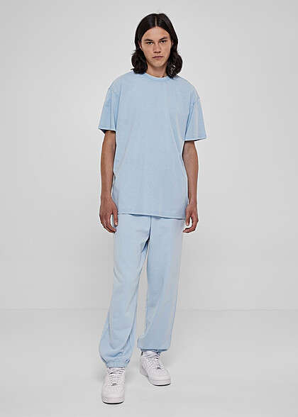 Urban Classics Herren Heavy Oversized T-Shirt mit Rundhals baltic hell blau