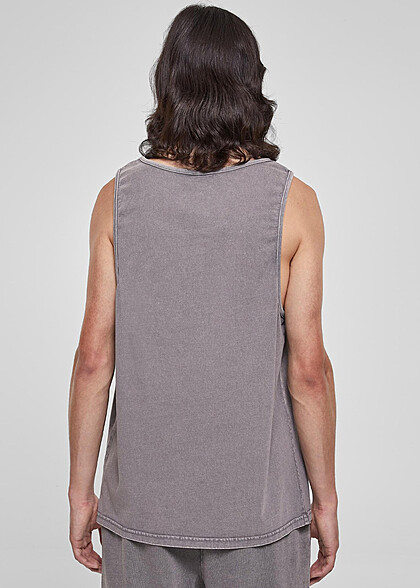 Urban Classics Herren Heavy Oversized Tank Top Acid Wash asphalt grau
