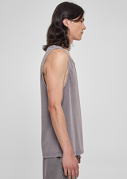 Urban Classics Herren Heavy Oversized Tank Top Acid Wash asphalt grau