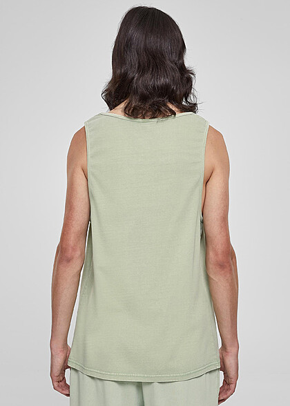 Urban Classics Herren Heavy Oversized Tank Top Acid Wash vintage grün