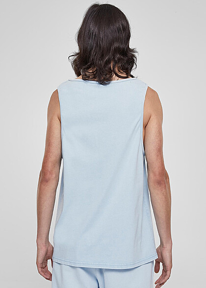 Urban Classics Herren Heavy Oversized Tank Top Acid Wash baltic hell blau