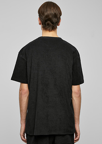 Urban Classics Herren Towel T-Shirt Oversized schwarz